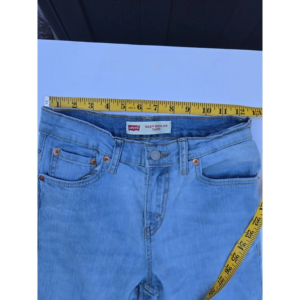 Levi's 502 Regular Taper Jeans Men's 14 Reg W27‎ L27 Blue Denim